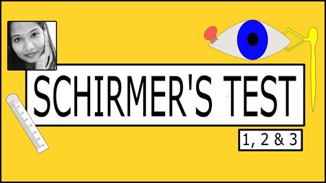 schirmer's test 1 and 2